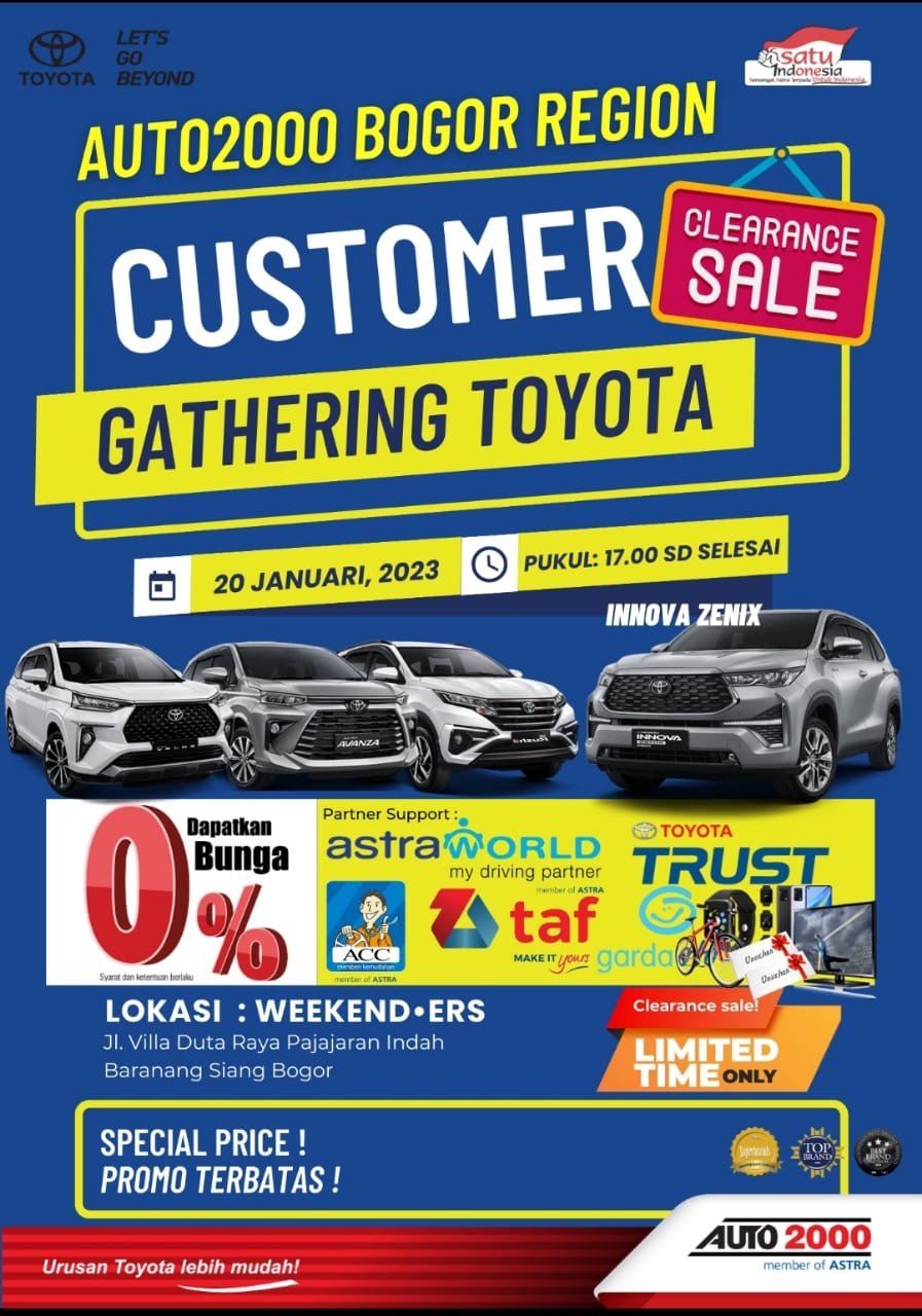 Auto2000 Siliwangi Bogor Dealer dan Bengkel Toyota